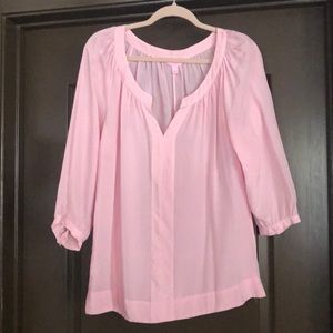 Lilly Pulitzer Pinstripe Blouse